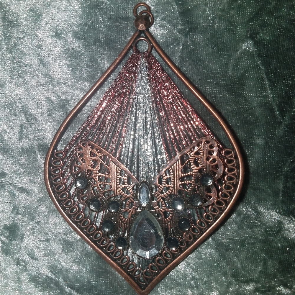 Large Bronze Butterfly Pendant